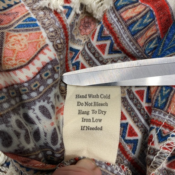 NWT Perch by Blu Pepper Western Bohemian Fringe Top Size 2XL #1327 - Picture 11 of 13